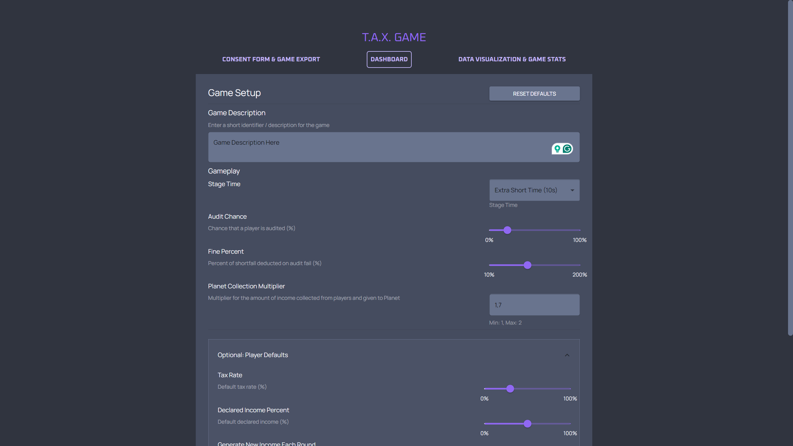 Create a Game